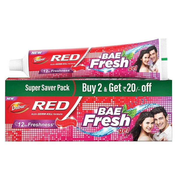 Dabur Red Bae Fresh Gel (150gm x 2) - 300g, Dabur