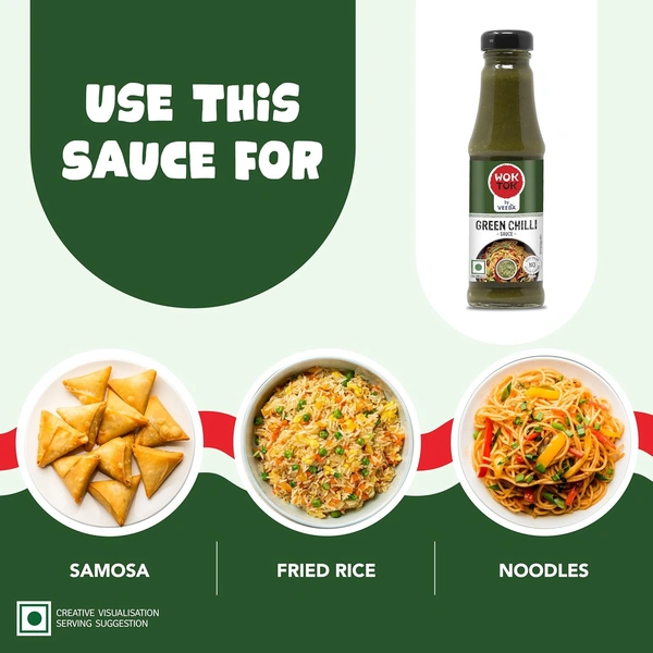 VEEBA Wok Tok Green Chilli Sauce (200 G) - 200g, Veeba