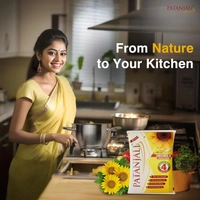 Patanjali Fortified Sunflower Oil Cold Pressed 1L - 1Ltr, Patanjali