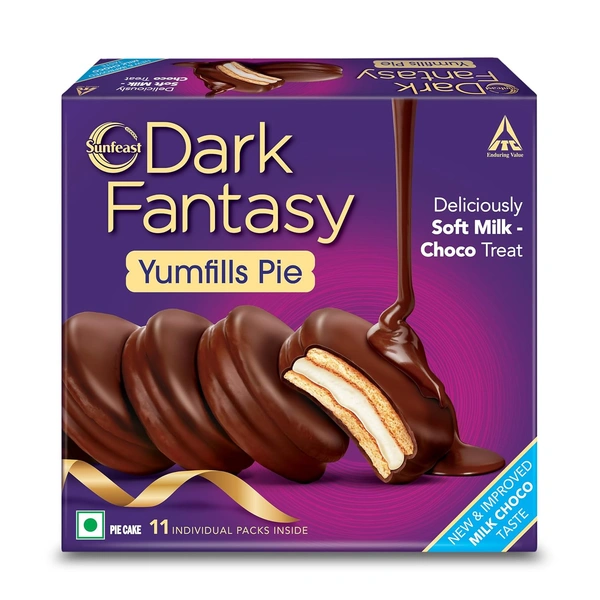 Sunfeast Dark Fantasy Yumfills Whoopie Pie, Chocolate Chip, 253g - 242g, Sunfeast