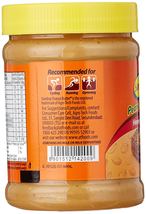 Sundrop Peanut Spread Honey Roast Crunchy- 200g - 200g, Sundrop