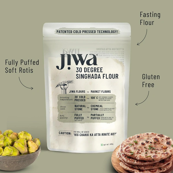 Jiwa 30 Degree Singhada Flour 200g - 200g, Jiva