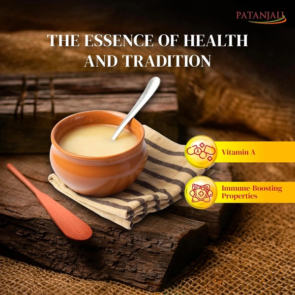 Patanjali Cow Ghee, Plastic Jar - 500ml Jar - 500g, Patanjali