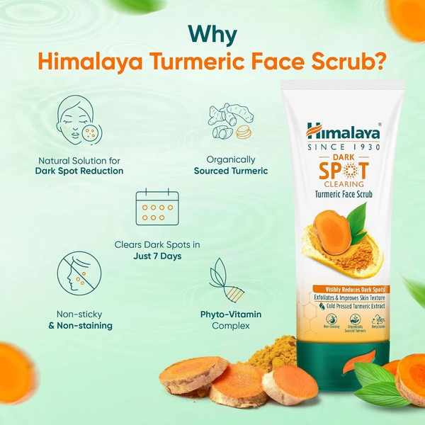 Himalaya Dark Spot Clearing Turmeric Face Scrub 100g - 100g, Himalaya