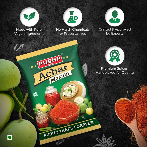 Pushp Brand Achar Masala,200 G - 200g, Pushp