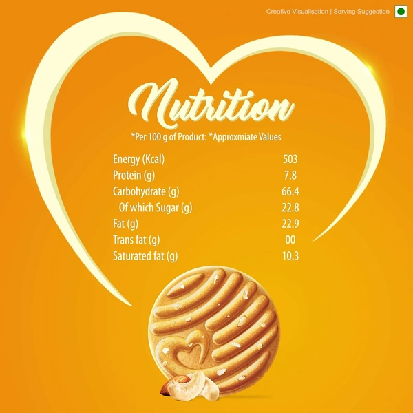 Sunfeast Mom's Magic Rich Cashew Almond Cookies 544g - 544g, Sunfeast