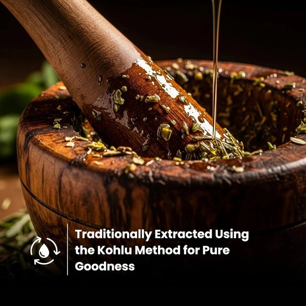 KALASH Kachi Ghani Pure Mustard Oil - 1L - 1Ltr, Kalash