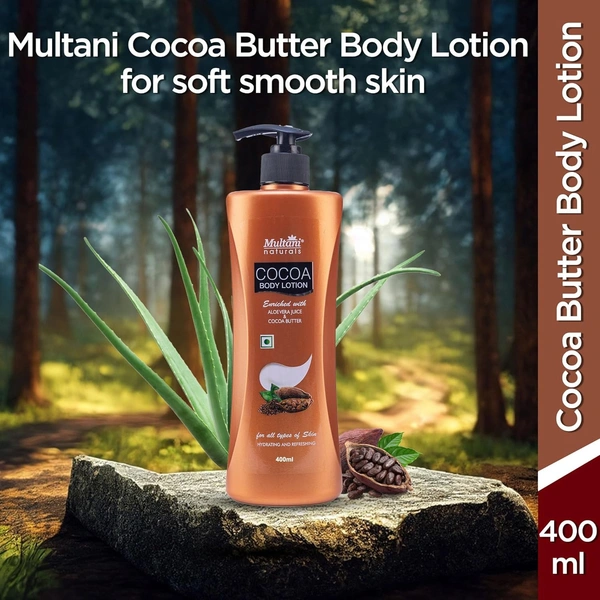 Multani Naturals Cocoa Body Lotion 400ml - 400ml, Multani Naturals