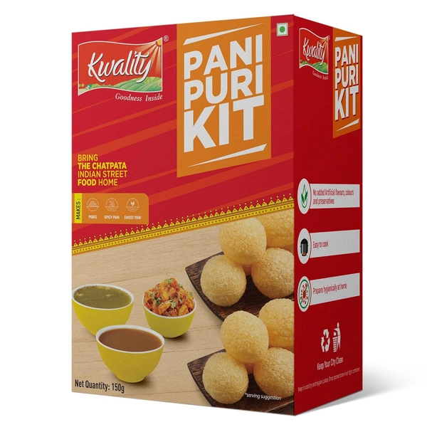 KWALITY Pani Puri kit (43Pcs Apx) 150g - 150g, Kwality