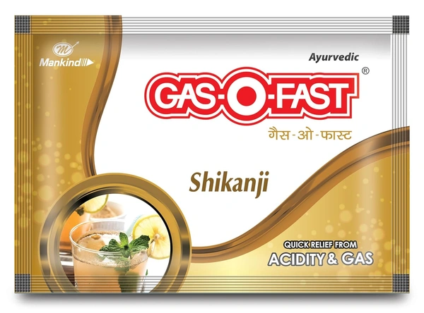 Gas-o-fast ayurvedic antacid - Shikanji 5g - 5g, Gas O Fast
