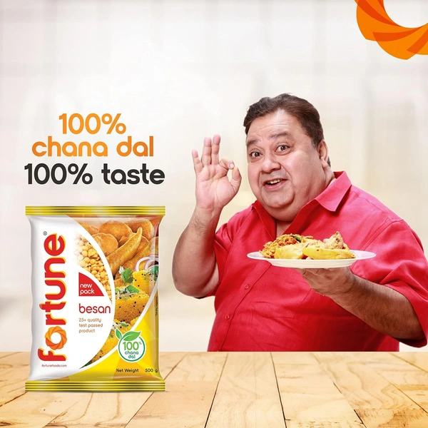 Fortune Chana Besan, 100% Chana Dal 100% Taste, 500 g - 500g, Fortune