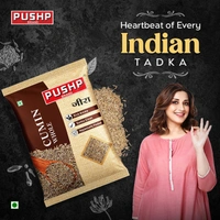 Pushp Whole Jeera Premium Cumin Seeds 500g - 500g, Pushp