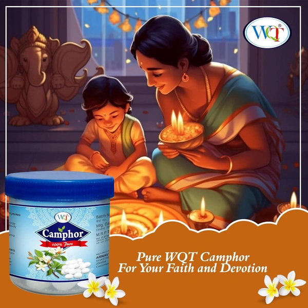 WQT Organic Camphor Tablets 50 gm - 50g, WQT
