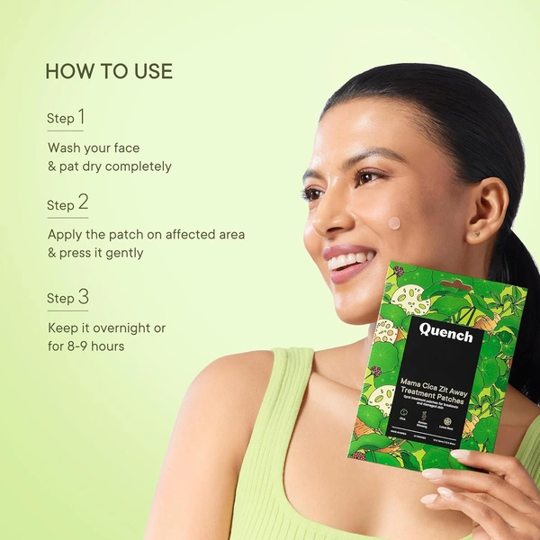 Quench Zit Away Acne Pimple Patches for Face (24 Patches in pack)  - Quench