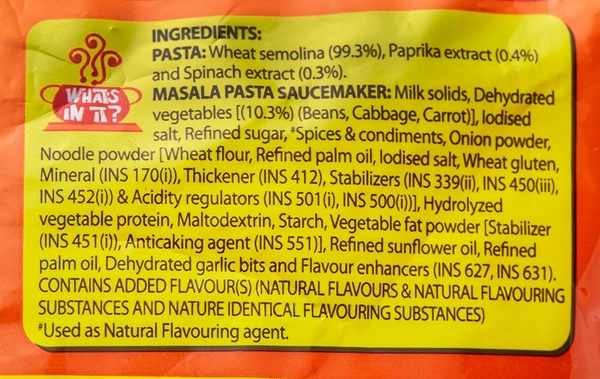 Sunfeast Yippee Tricolor Pasta Masala, 70g - 70g, Yippee