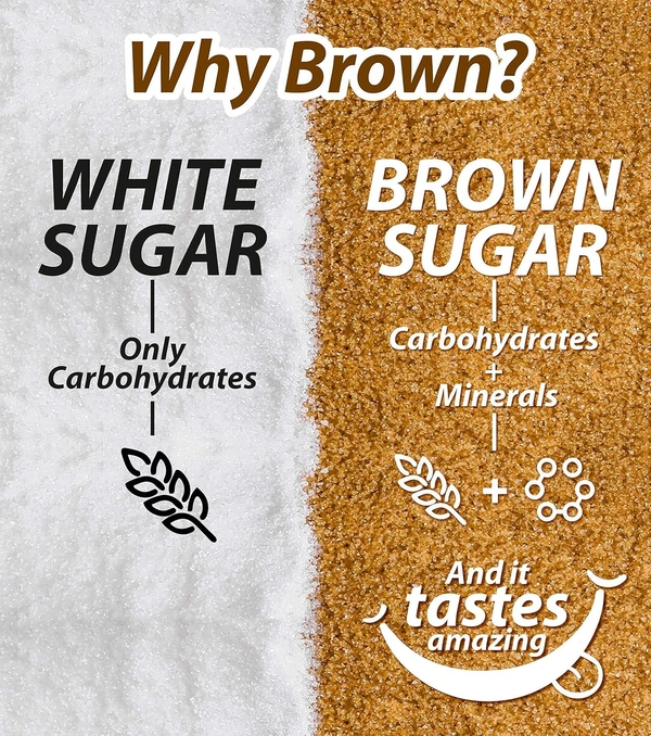 Uttam Sugar Natural Brown 1Kg - 1Kg, Uttam