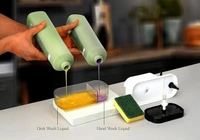 3 in 1 Kitchen Dishwash and Handwash Dispenser - 10L x 5W x 15H Centimeters