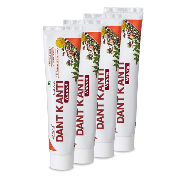 PATANJALI Dant Kanti Toothpaste  (800 g, 200g X 4 Pack) - 800 g, Patanjali