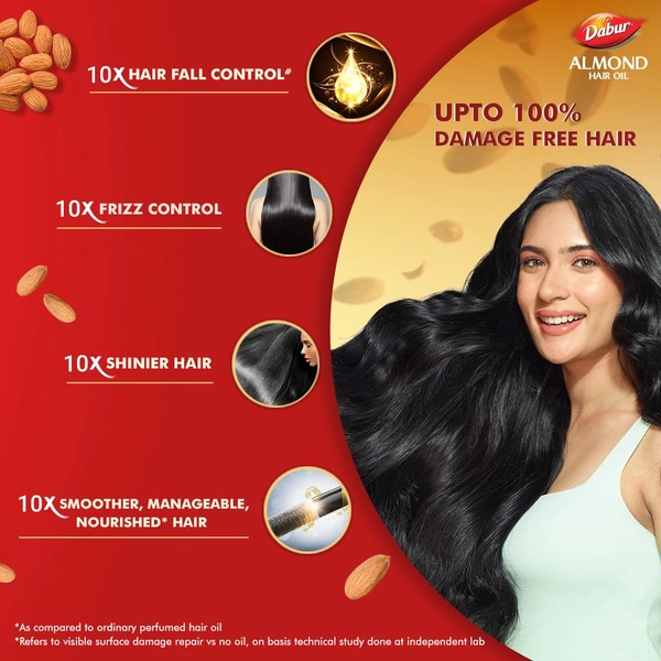 Dabur Almond Hair Oil - 290ml - 290ml, Dabur