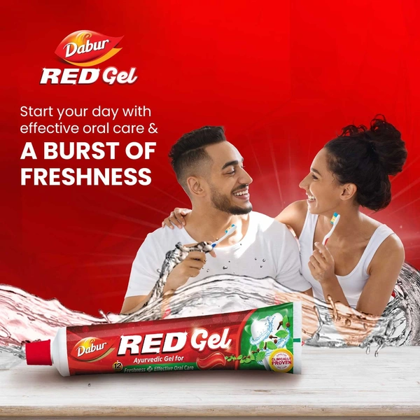 Dabur Red Gel Ayurvedic Toothpaste - 150g - 150g, Dabur