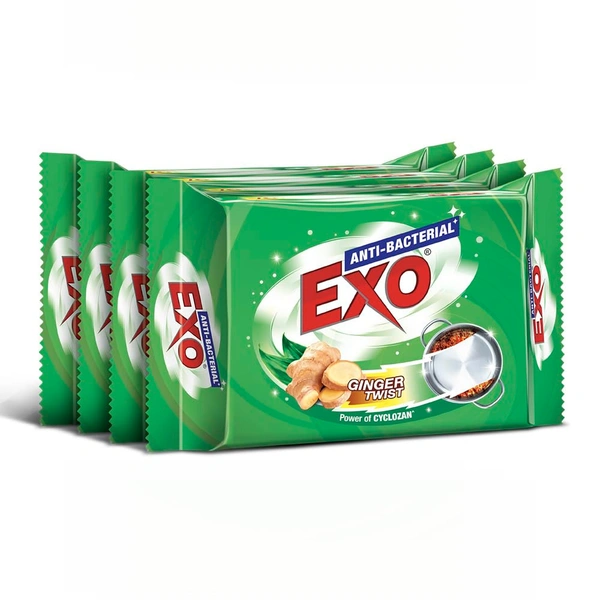 Exo Dishwash Bar, 480gm - 120 gm X 3 + 1 Bar Free - 480g