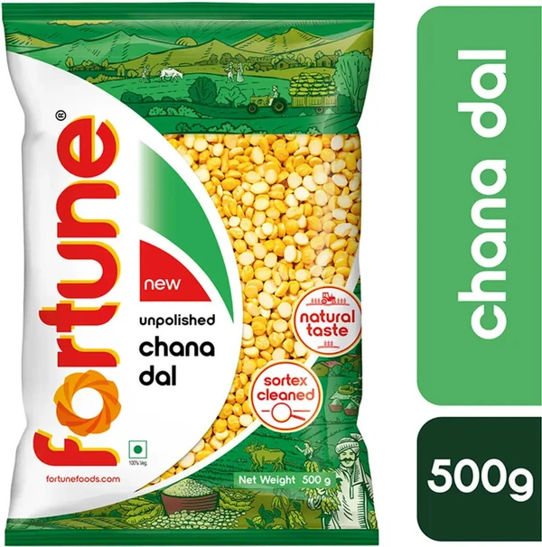 Fortune Chana dal Unpolished, 500g,  - 500g, Fortune