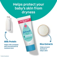 Johnson's Milk + Rice Cream 200gm - 200 gm, Johnson's