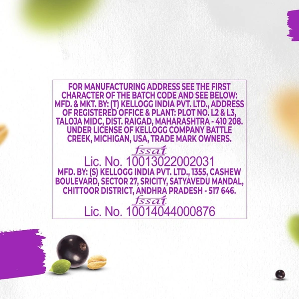 Kellogg's Millet Muesli with 84% Fruit, Seed & Multigrain 500g - 500g, Kellogg's