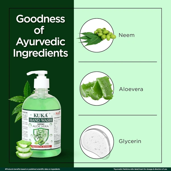 Multani Handwash - 500 ml - Ayurvedic Neem & Aloe Vera - 500 Ml, Multani