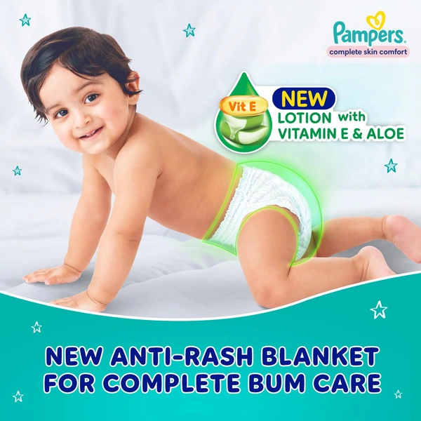 Pampers Complete Skin Comfort Pants (NB, XS) 86 Count, Upto 5kg - (NB,XS) 86 Count, Pampers