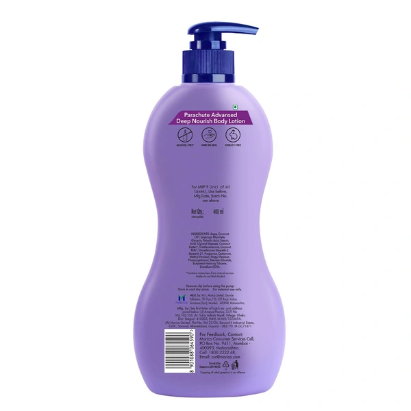 Parachute Advansed Deep Nourish Body Lotion 400ml - 400ml, Parachute