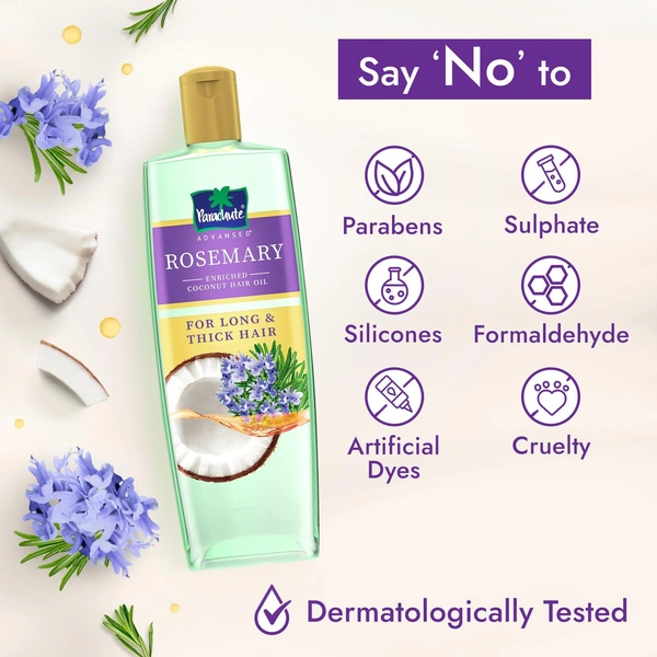 Parachute Advansed Rosemary-enriched Coconut Hair Oil - 300ml - 300ml, Parachute