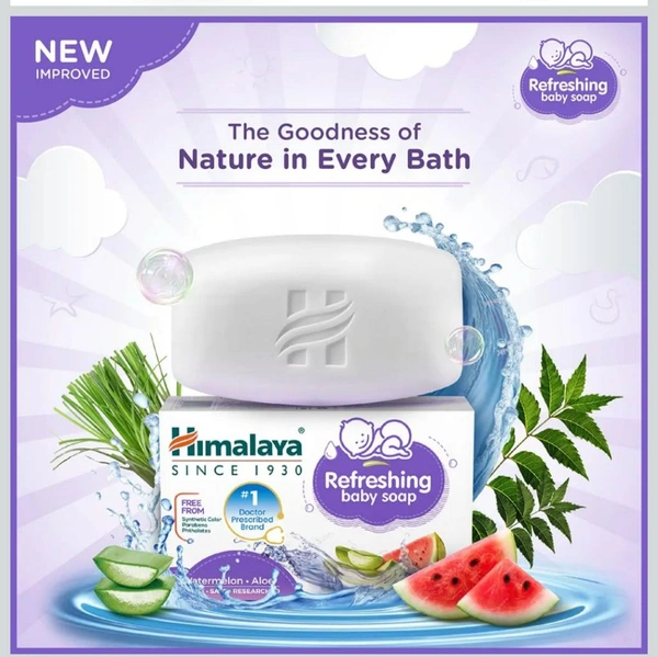 Himalaya Refreshing Baby Soap, 75g - 75g, Himalaya