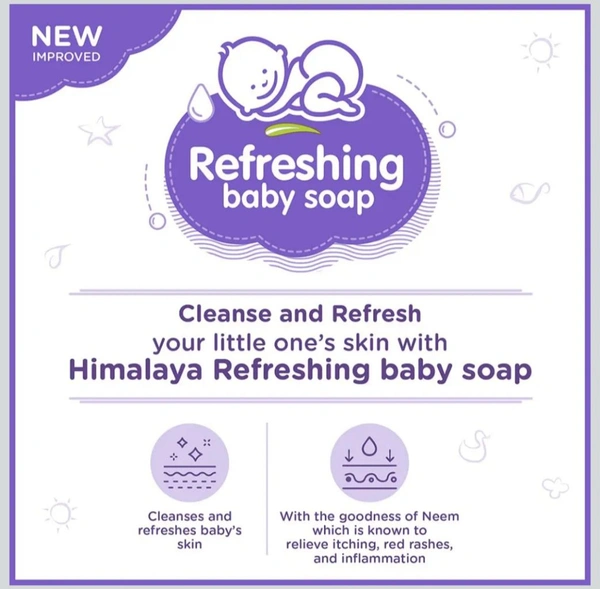 Himalaya Refreshing Baby Soap, 75g - 75g, Himalaya