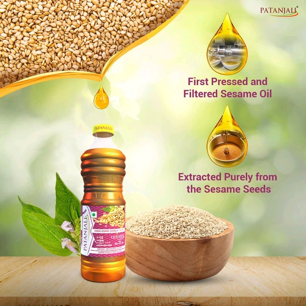 Patanjali Sesame Oil (तिल का तेल) - 500 ml - Patanjali, 500 ml