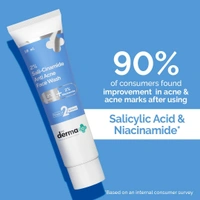 The Derma Co 2% Sali-Cinamide Anti-Acne Face Wash 10Ml. With 2% Salicylic Acid & 2% Niacinamide - 10Ml