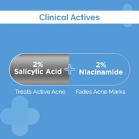 The Derma Co 2% Sali-Cinamide Anti-Acne Face Wash 10Ml. With 2% Salicylic Acid & 2% Niacinamide - 10Ml