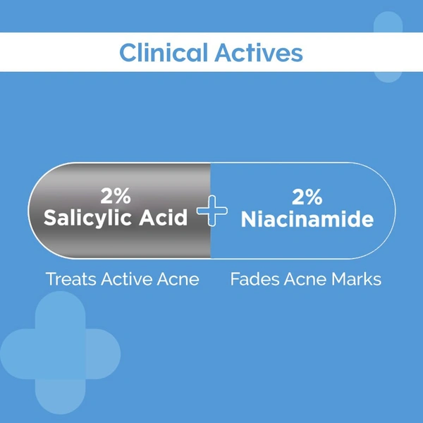 The Derma Co 2% Sali-Cinamide Anti-Acne Face Wash 10Ml. With 2% Salicylic Acid & 2% Niacinamide - 10Ml