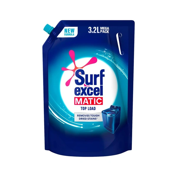 Surf Excel Matic Top Load Liquid Detergent 3.2 L Refill - 3.2 Ltr, Surf Excel