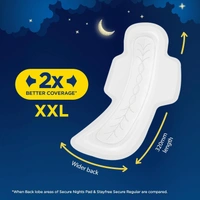Stayfree Secure Nights XXL | 40 Pads - XXL (320MM), Stayfree
