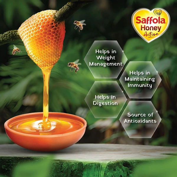 Saffola Honey Active (2 x 350g) - (2 x 350g), Saffola