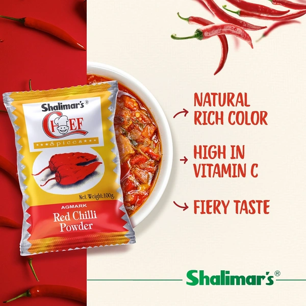 SHALIMARS Chef Red Chili Powder 50g - 50g, Shalimar's