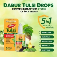 Dabur Tulsi Drops 100% Ayurvedic Immunity Booster - 30 ml - 30ml, Dabur