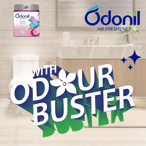 Odonil Bathroom & Toilet Air Freshener Blocks - 288g (72g x 4) - 72g x 4, Odonil
