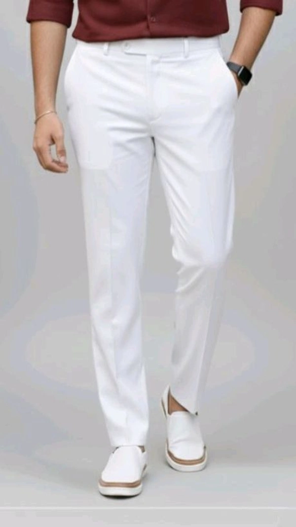 Pants For Men - 32, White