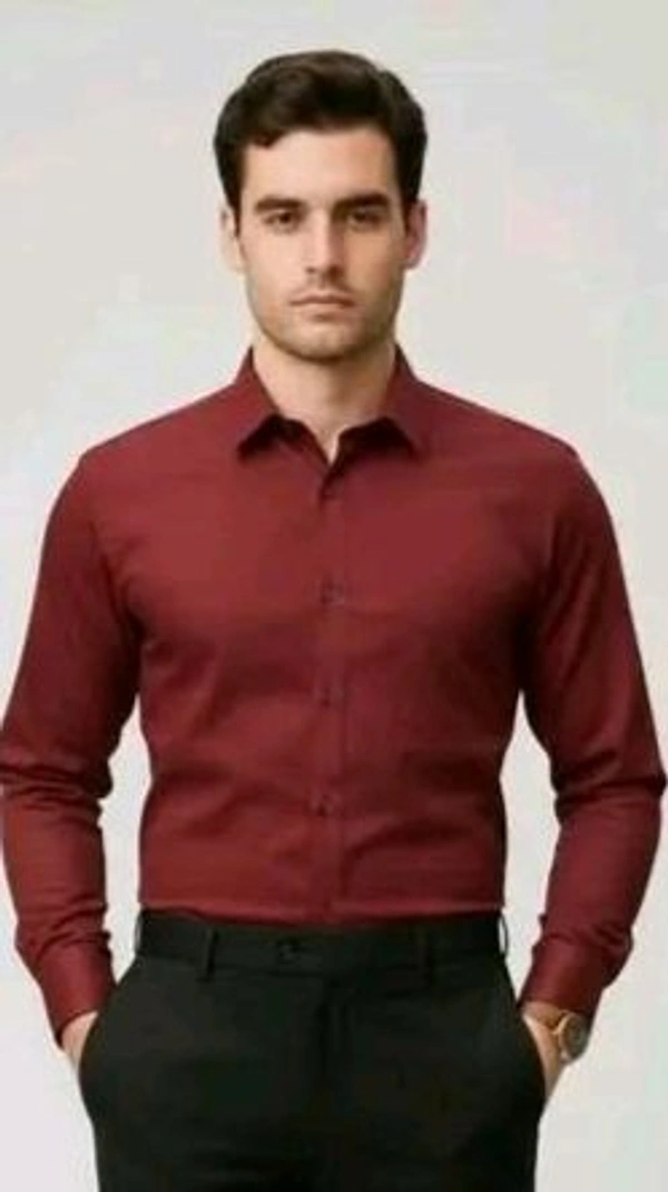 Shirt For Men - L, Maroon
