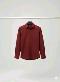 Shirt For Men - L, Maroon