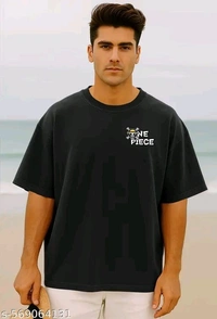 Urban Edge Oversized Cotton Blend T-Shirt for Men - S