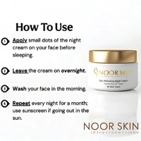 Noor skin whitening night cream All skin types