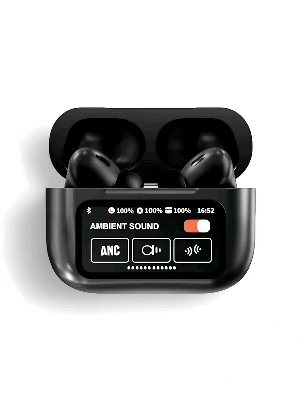 AirPods_ Pro 2 Touch Display Matte Black With Active Noise Cancellation - Black